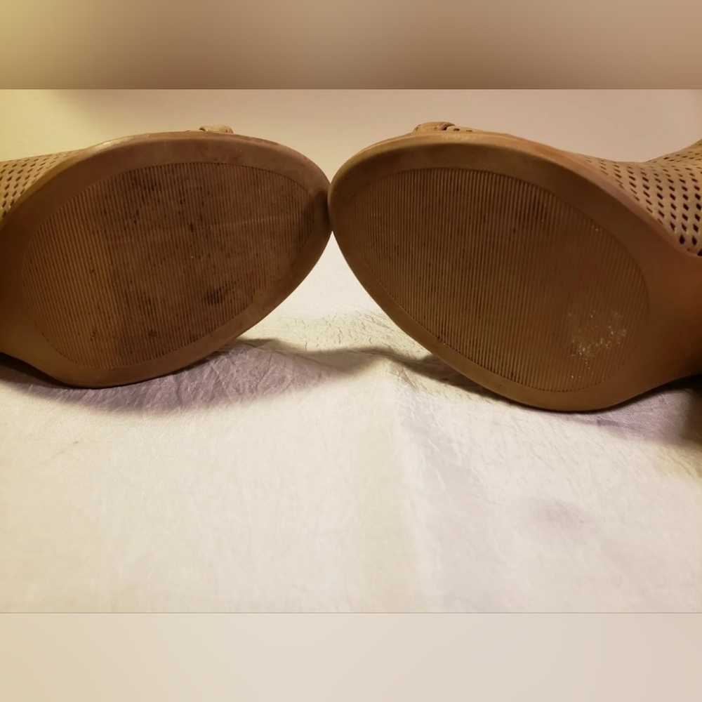 ❤️ COCONUTS BY MATISSE BROWN SUEDE ZIP ANKLE FASHION BOOTS SIZE 7 - 4" Heel ❤️ - Picture 10 of 12